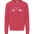 Pulse Golf Funny Golfing Golfer ECG Mens Sweatshirt Jumper Heliconia