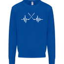 Pulse Golf Funny Golfing Golfer ECG Mens Sweatshirt Jumper Royal Blue