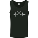 Pulse Golf Funny Golfing Golfer ECG Mens Vest Tank Top Black
