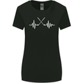 Pulse Golf Funny Golfing Golfer ECG Womens Wider Cut T-Shirt Black