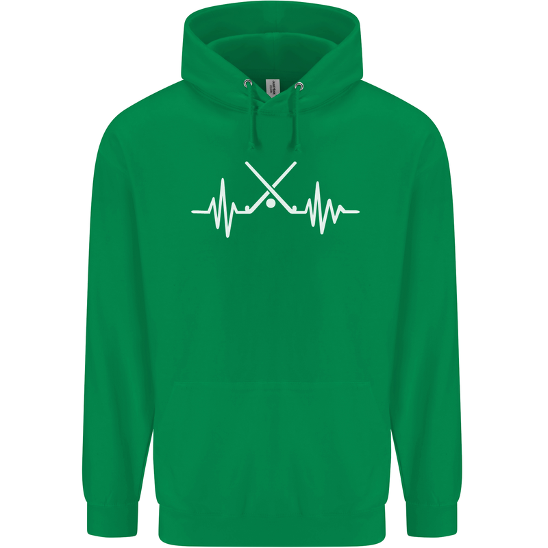 Pulse Hockey Ice Street Player ECG Childrens Kids Hoodie Irish Green