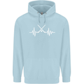 Pulse Hockey Ice Street Player ECG Childrens Kids Hoodie Light Blue