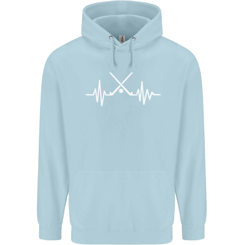 Pulse Hockey Ice Street Player ECG Childrens Kids Hoodie Light Blue
