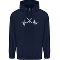 Pulse Hockey Ice Street Player ECG Childrens Kids Hoodie Navy Blue