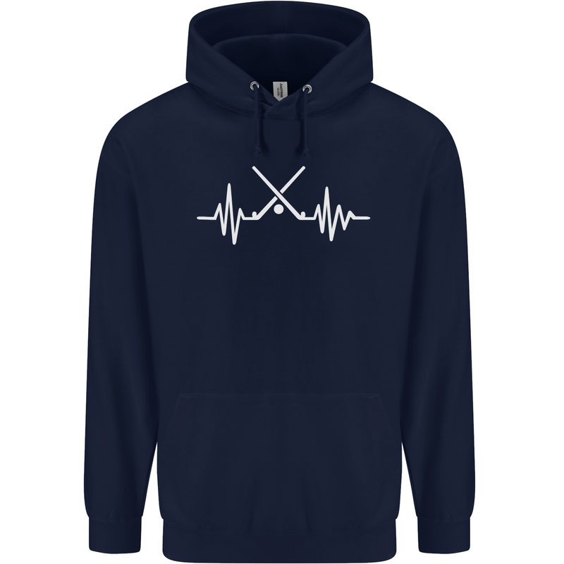 Pulse Hockey Ice Street Player ECG Childrens Kids Hoodie Navy Blue