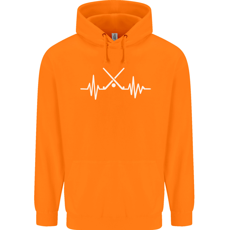Pulse Hockey Ice Street Player ECG Childrens Kids Hoodie Orange