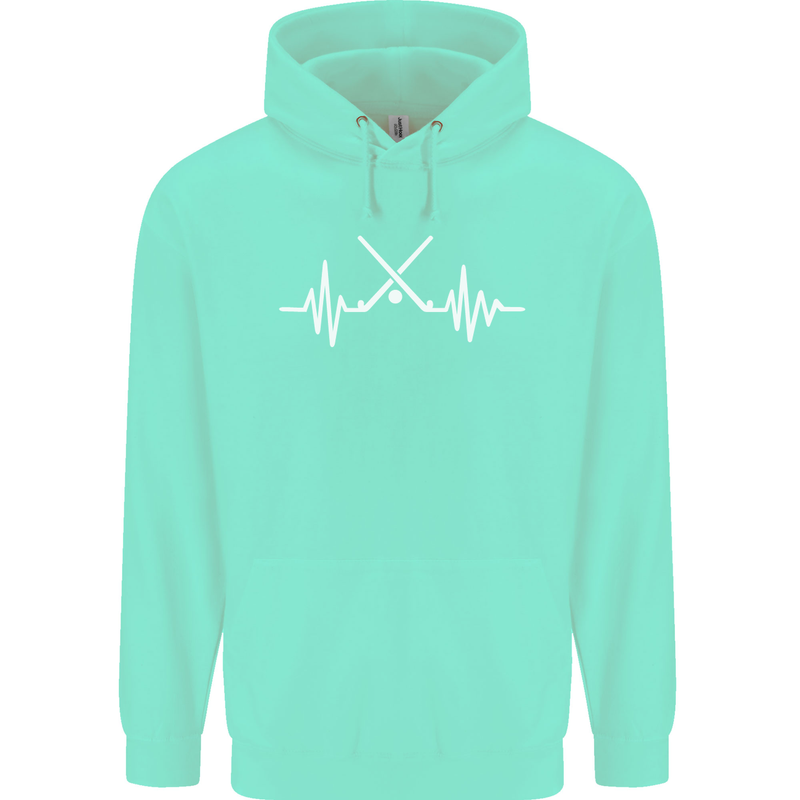 Pulse Hockey Ice Street Player ECG Childrens Kids Hoodie Peppermint