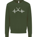 Pulse Hockey Ice Street Player ECG Kids Sweatshirt Jumper Forest Green