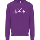Pulse Hockey Ice Street Player ECG Kids Sweatshirt Jumper Purple