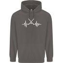 Pulse Hockey Ice Street Player ECG Mens 80% Cotton Hoodie Charcoal