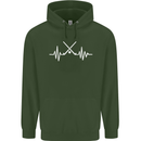 Pulse Hockey Ice Street Player ECG Mens 80% Cotton Hoodie Forest Green