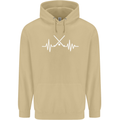 Pulse Hockey Ice Street Player ECG Mens 80% Cotton Hoodie Sand