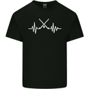 Pulse Hockey Ice Street Player ECG Mens Cotton T-Shirt Tee Top Black