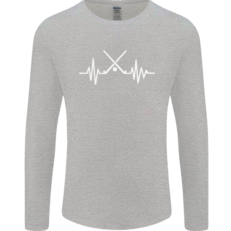 Pulse Hockey Ice Street Player ECG Mens Long Sleeve T-Shirt Sports Grey