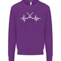 Pulse Hockey Ice Street Player ECG Mens Sweatshirt Jumper Purple