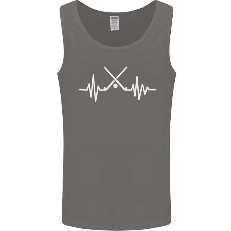 Pulse Hockey Ice Street Player ECG Mens Vest Tank Top Charcoal