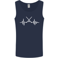 Pulse Hockey Ice Street Player ECG Mens Vest Tank Top Navy Blue