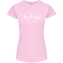 Pulse Hockey Ice Street Player ECG Womens Petite Cut T-Shirt Light Pink
