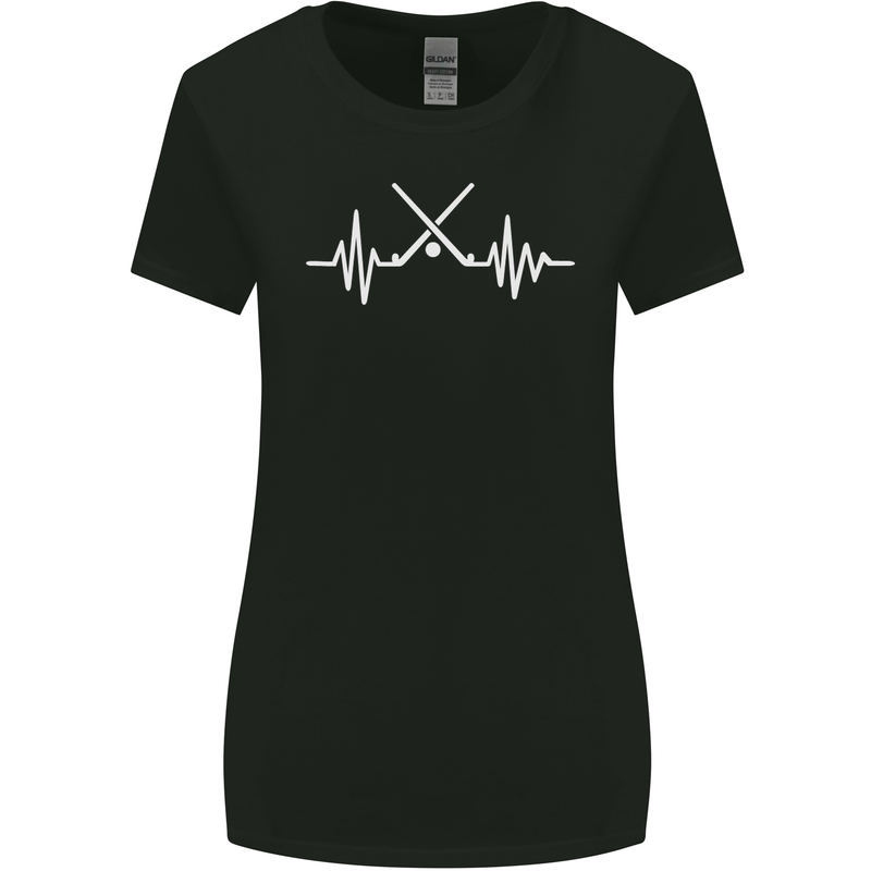 Pulse Hockey Ice Street Player ECG Womens Wider Cut T-Shirt Black