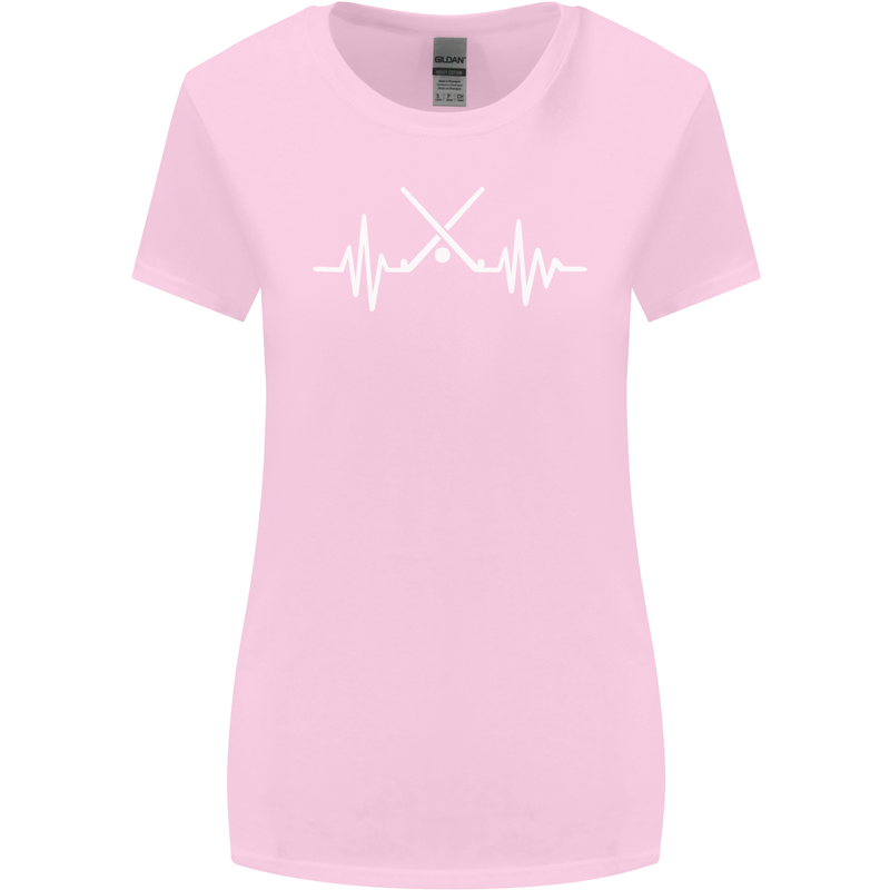 Pulse Hockey Ice Street Player ECG Womens Wider Cut T-Shirt Light Pink