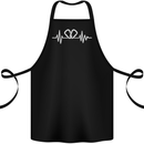 Pulse Rock Climbing Climber Climb ECG Cotton Apron 100% Organic Black