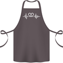 Pulse Rock Climbing Climber Climb ECG Cotton Apron 100% Organic Dark Grey