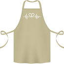 Pulse Rock Climbing Climber Climb ECG Cotton Apron 100% Organic Khaki