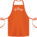 Pulse Rock Climbing Climber Climb ECG Cotton Apron 100% Organic Orange