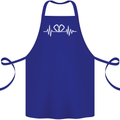 Pulse Rock Climbing Climber Climb ECG Cotton Apron 100% Organic Royal Blue