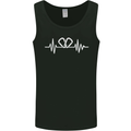 Pulse Rock Climbing Climber Climb ECG Mens Vest Tank Top Black