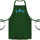 Pulse Sailing Sailor Boat Funny Captain ECG Cotton Apron 100% Organic Forest Green