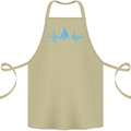 Pulse Sailing Sailor Boat Funny Captain ECG Cotton Apron 100% Organic Khaki