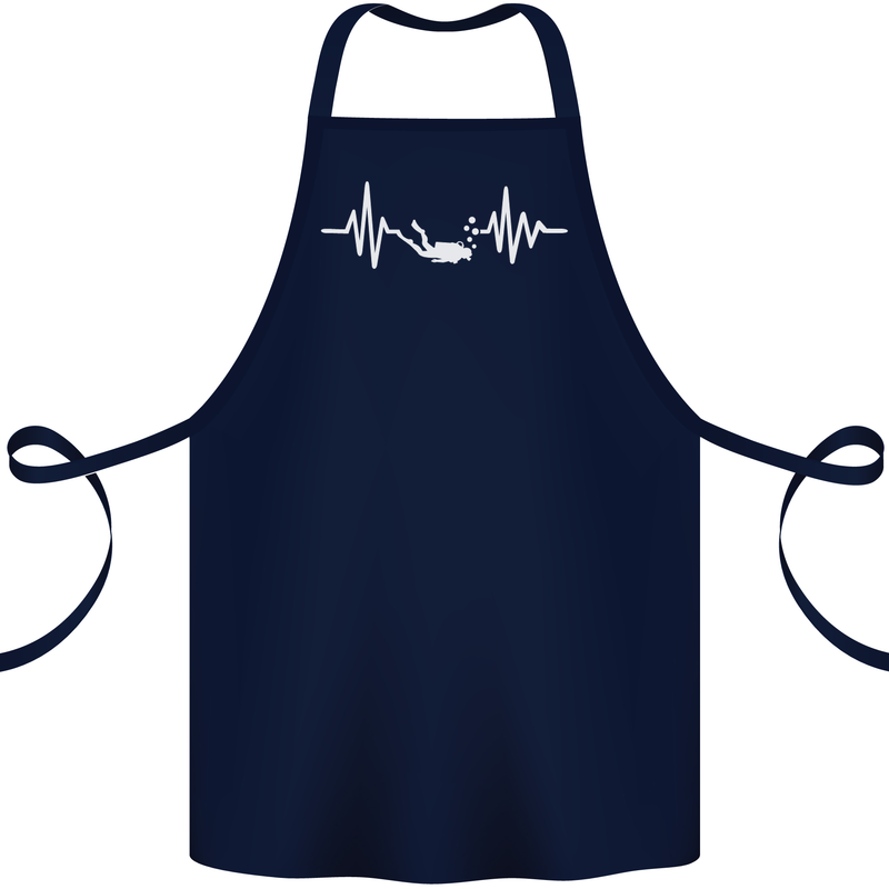 Pulse Scuba Diving Scuba Diving Diver Funny Cotton Apron 100% Organic Navy Blue