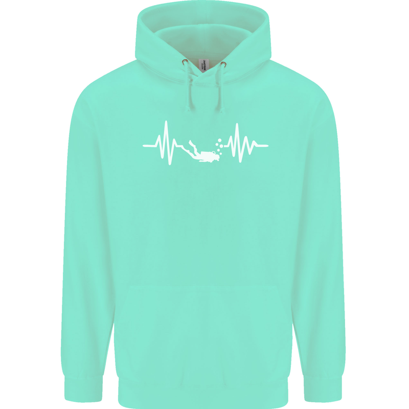Pulse Scuba Diving Scuba Diving Diver Funny Mens 80% Cotton Hoodie Peppermint