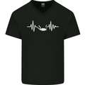 Pulse Scuba Diving Scuba Diving Diver Funny Mens V-Neck Cotton T-Shirt Black