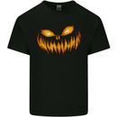 Pumpkin Face Halloween Horror Scary Kids T-Shirt Childrens Black
