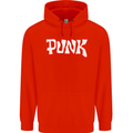 Punk As Worn By Childrens Kids Hoodie Bright Red