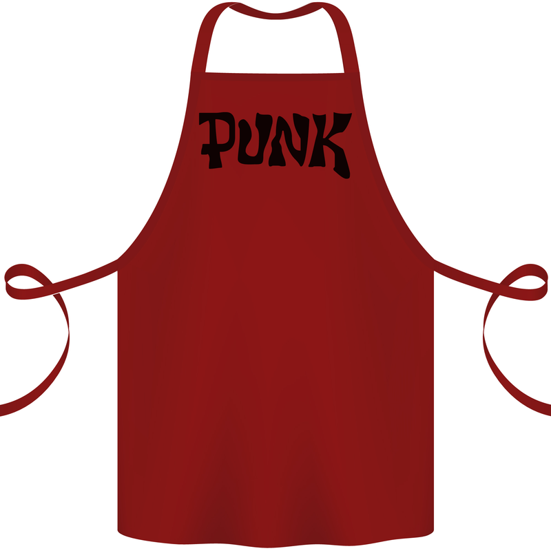 Punk As Worn By Cotton Apron 100% Organic Maroon