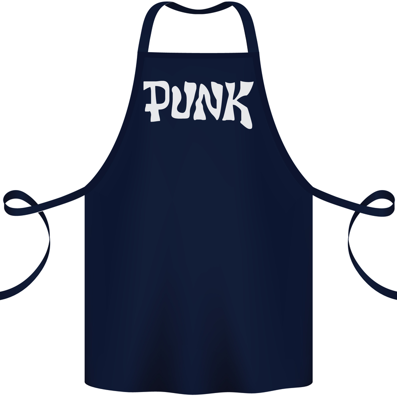 Punk As Worn By Cotton Apron 100% Organic Navy Blue