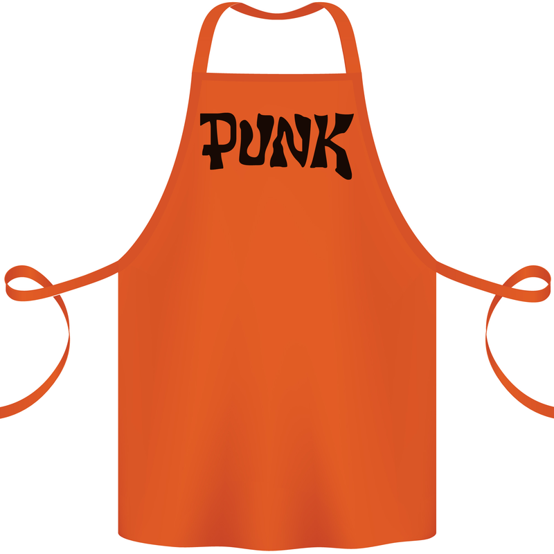 Punk As Worn By Cotton Apron 100% Organic Orange