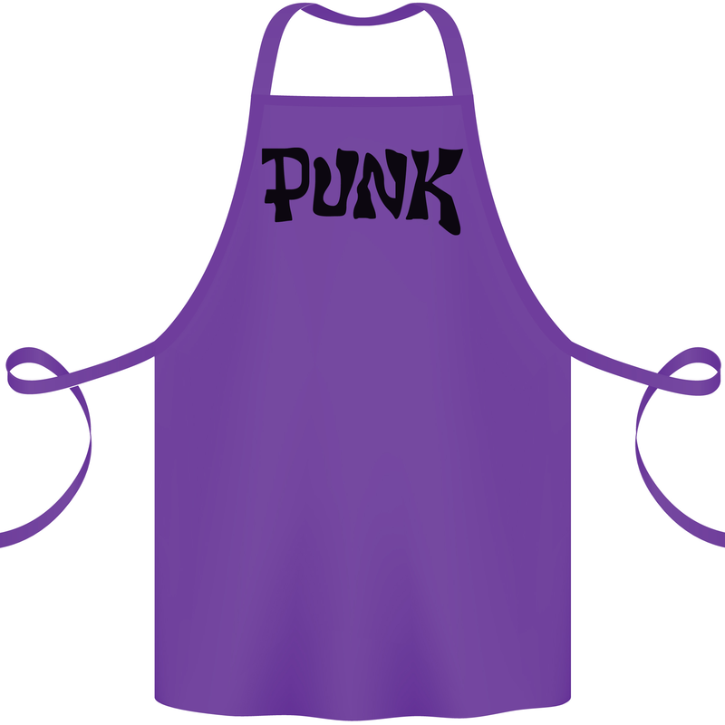Punk As Worn By Cotton Apron 100% Organic Purple