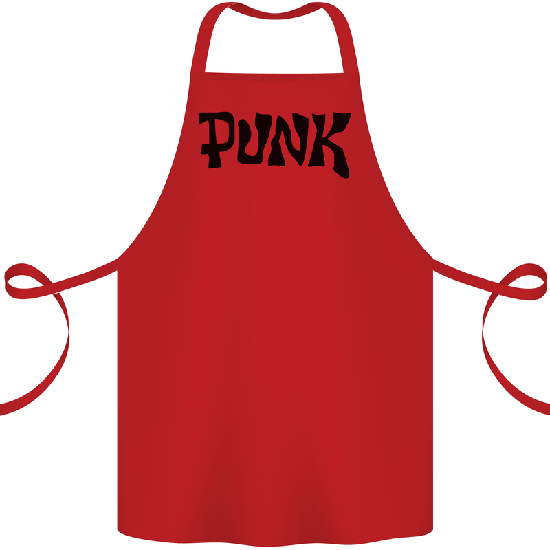 Punk As Worn By Cotton Apron 100% Organic Red
