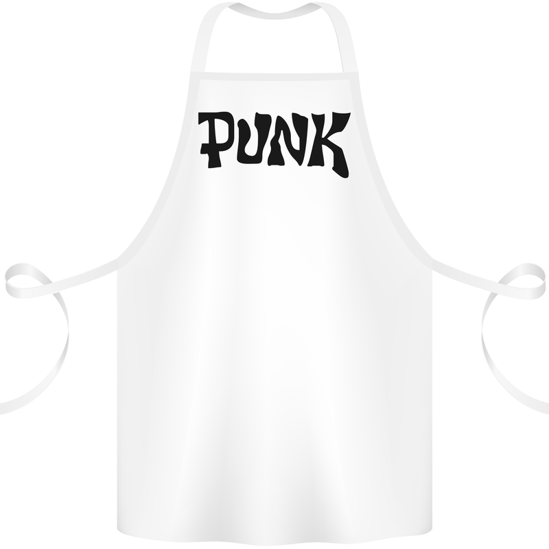 Punk As Worn By Cotton Apron 100% Organic White