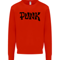 Punk As Worn By Kids Sweatshirt Jumper Bright Red
