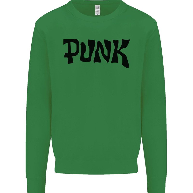 Punk As Worn By Kids Sweatshirt Jumper Irish Green