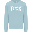 Punk As Worn By Kids Sweatshirt Jumper Light Blue