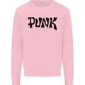 Punk As Worn By Kids Sweatshirt Jumper Light Pink