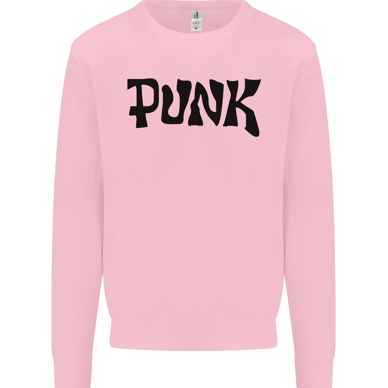 Punk As Worn By Kids Sweatshirt Jumper Light Pink