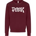 Punk As Worn By Kids Sweatshirt Jumper Maroon