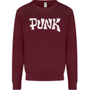 Punk As Worn By Kids Sweatshirt Jumper Maroon